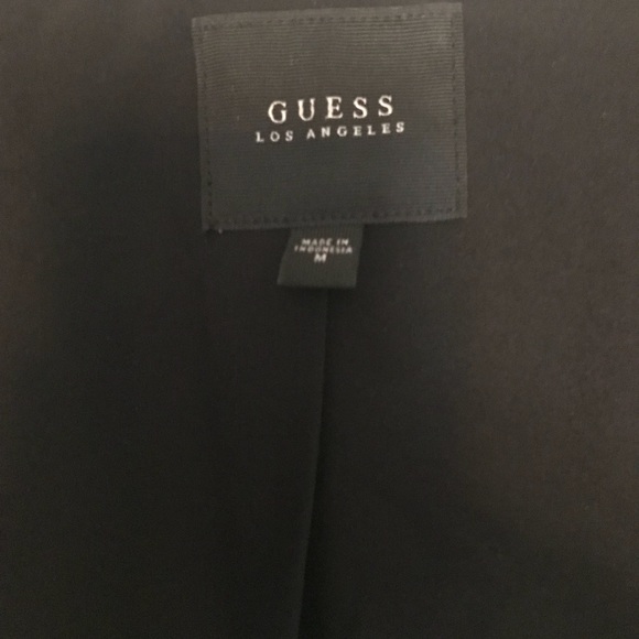 GUESS Faux Leather Bomber Jacket - Picture 7 of 8
